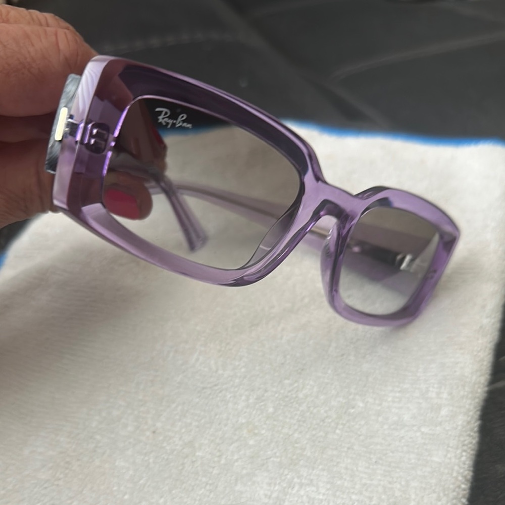 Ray-Ban Purple Square Sunglasses